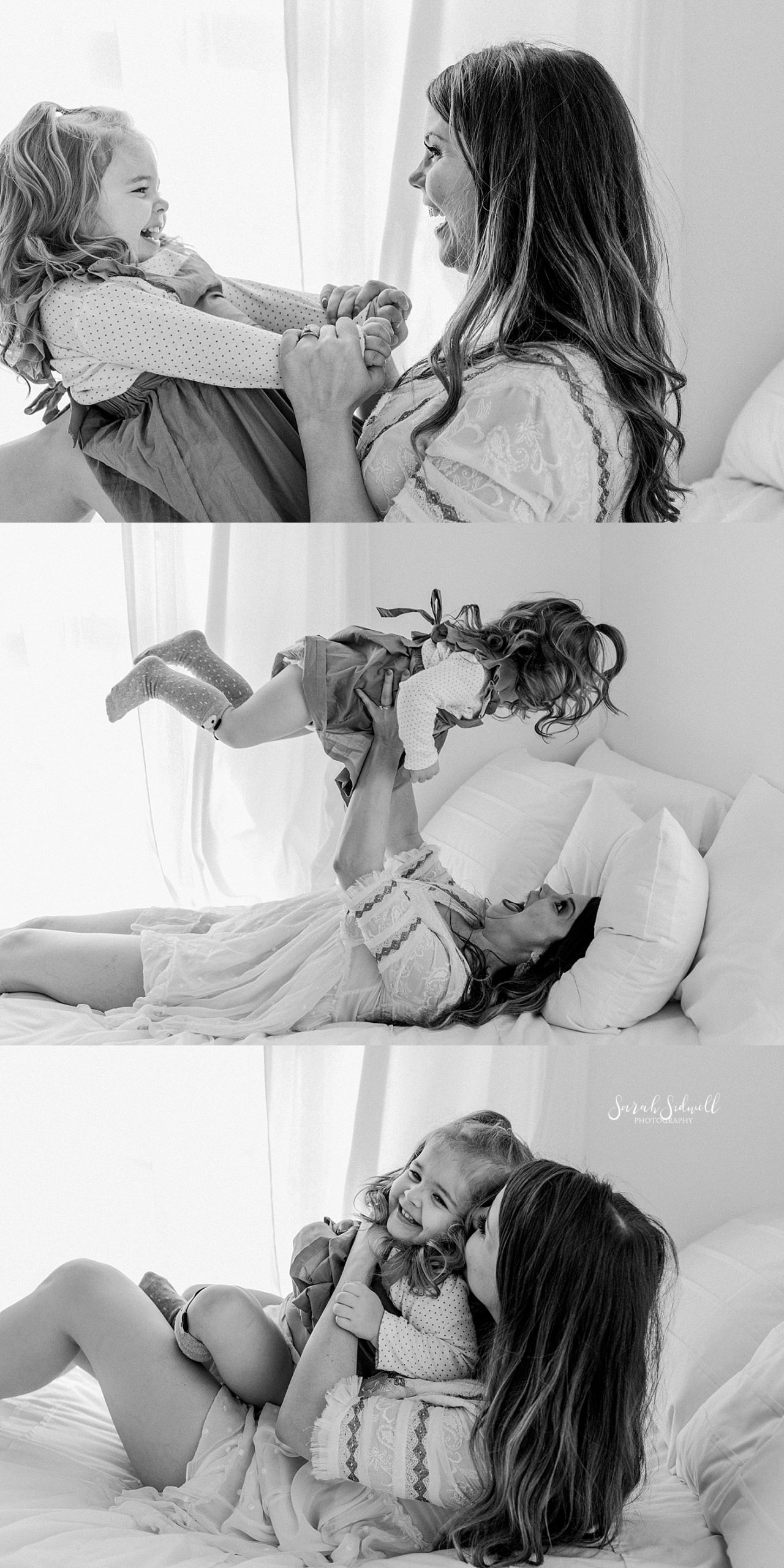 A mother plays with her daughter  | Sarah Sidwell Photography | Newborn Love