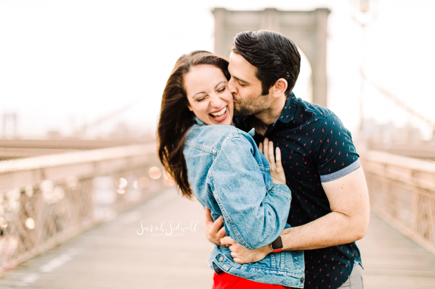 A man kisses his love.  | Sarah Sidwell Photography | Nashville Engagement Photographer