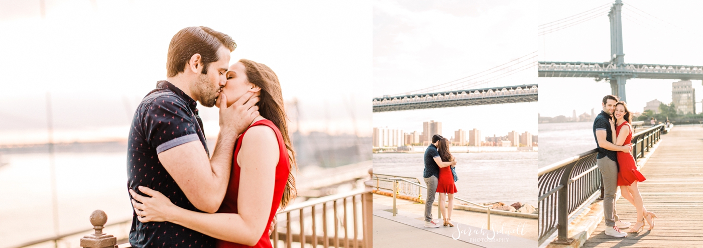 A man gives his fiance a tender kiss.  | Sarah Sidwell Photography | Nashville Engagement Photographer