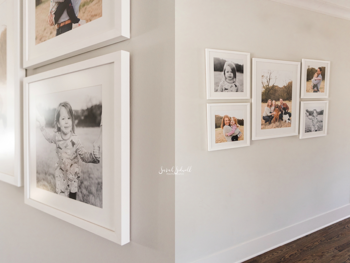 Gallery Wall Install | Sarah Sidwell Photography