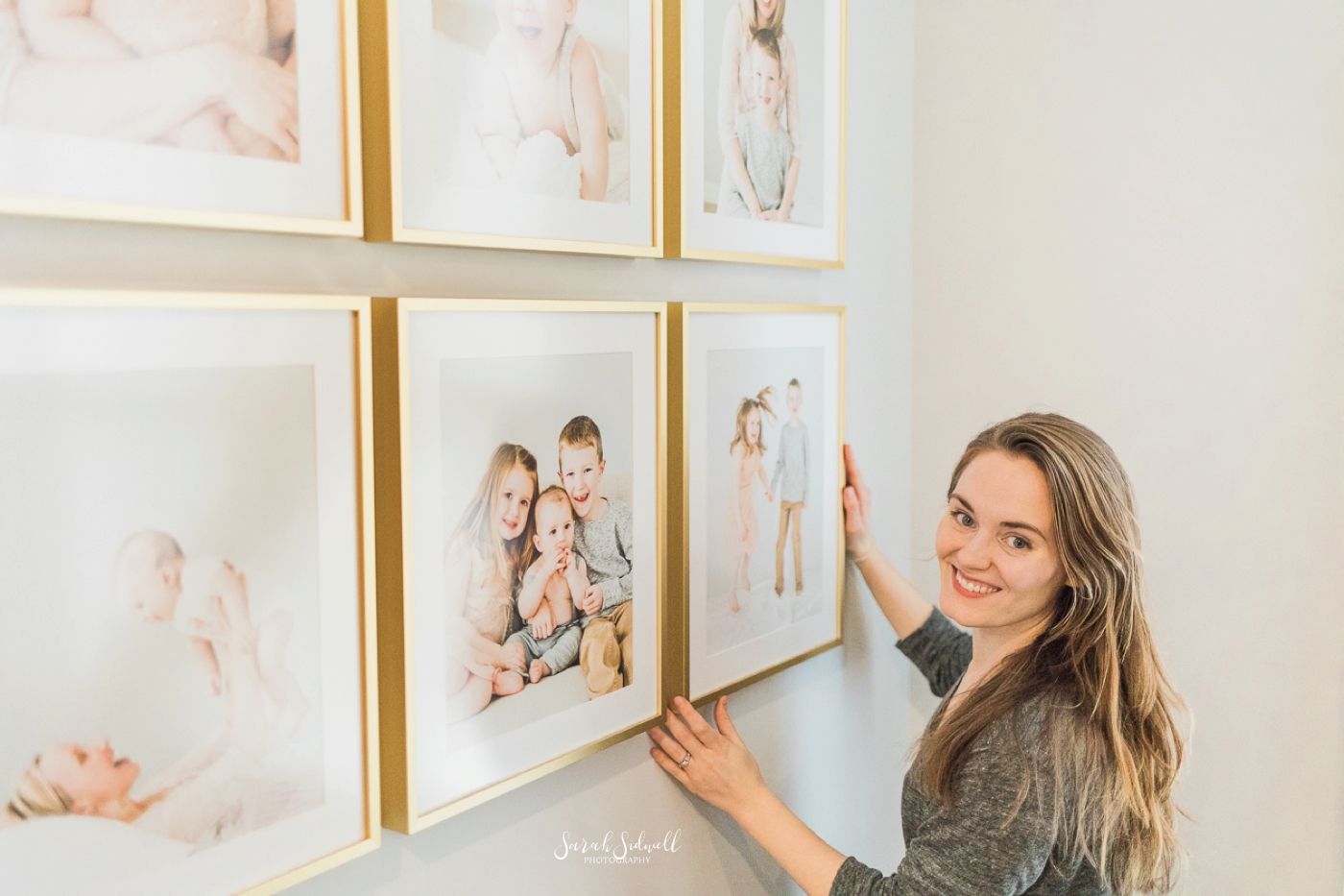 Family Photo Gallery Wall | Use photos as stylish home decor