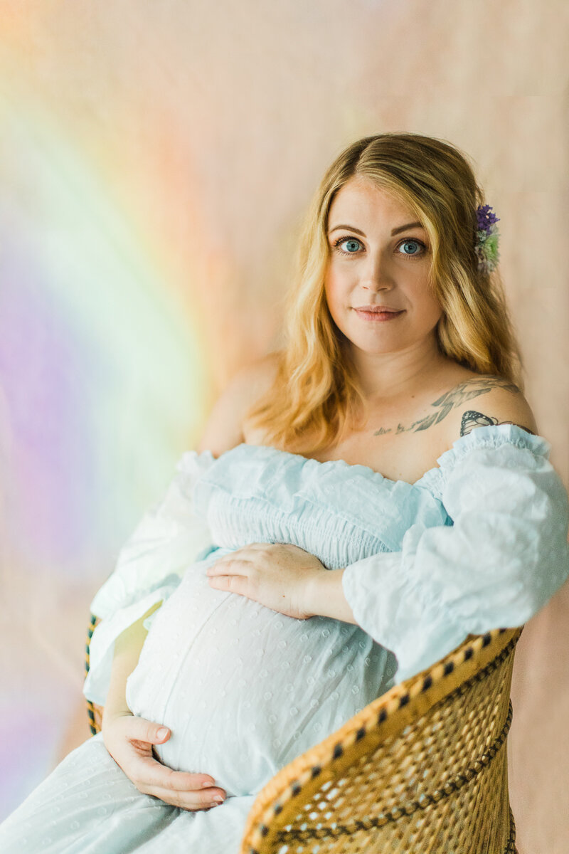 Rainbow Baby Maternity Session | Sarah B