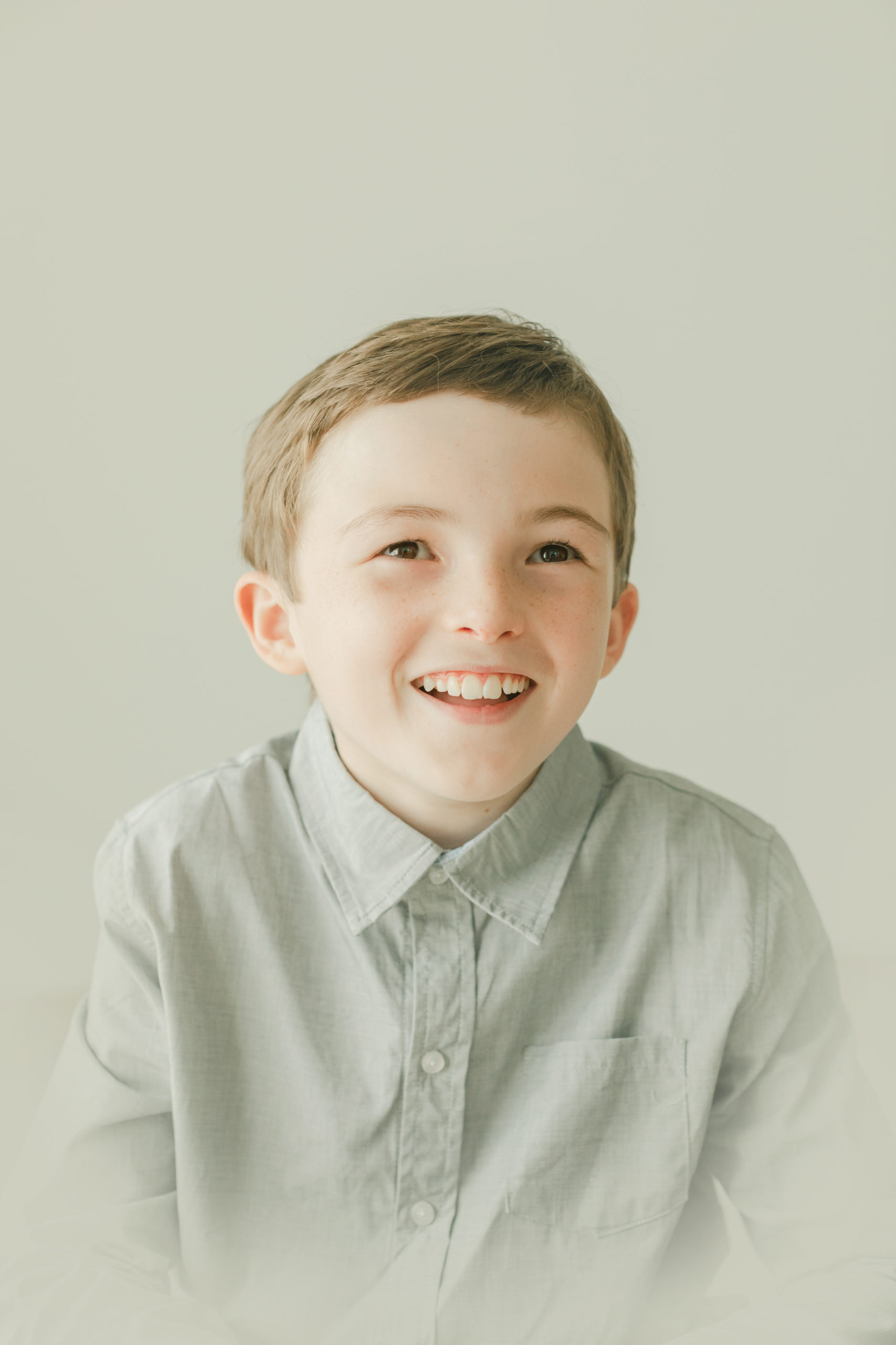 vintage inspired portrait of young boy