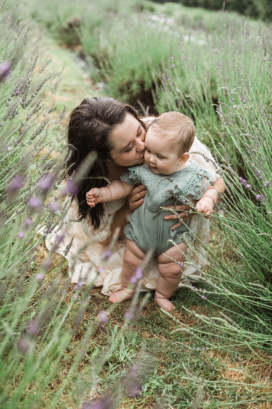 outdoor photo of mama and baby girl, photographed by nashville family photographer