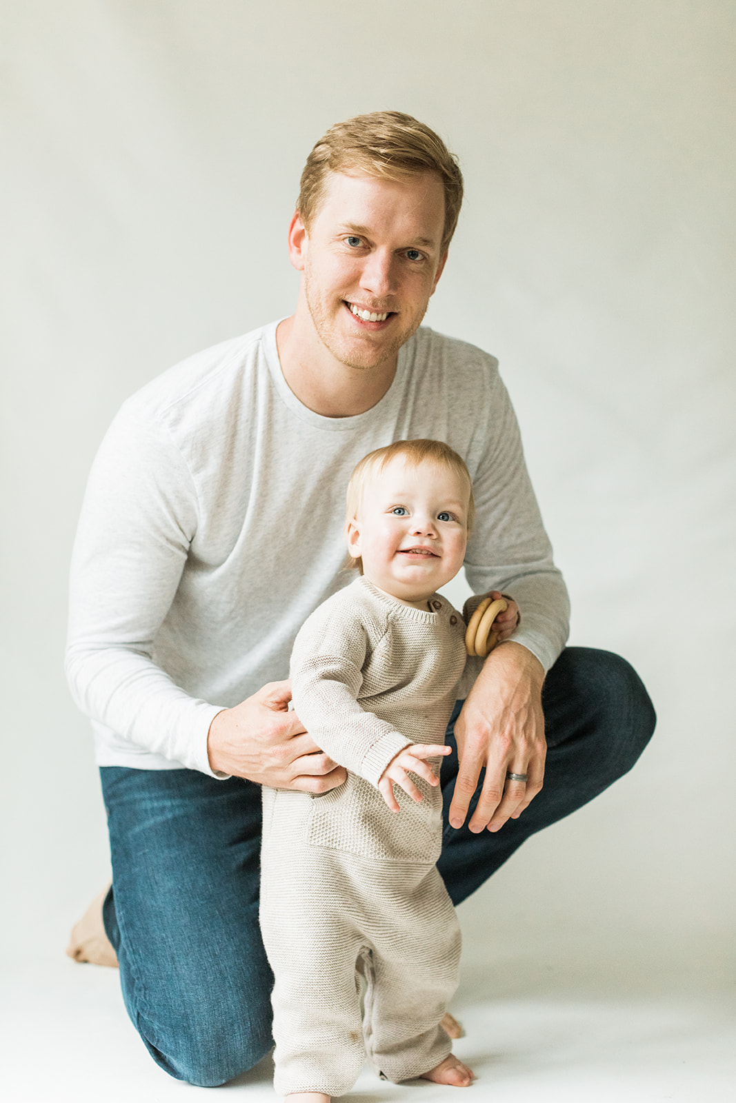 1 year old photo shoot in nashville tennessee. dad with 1 year old son