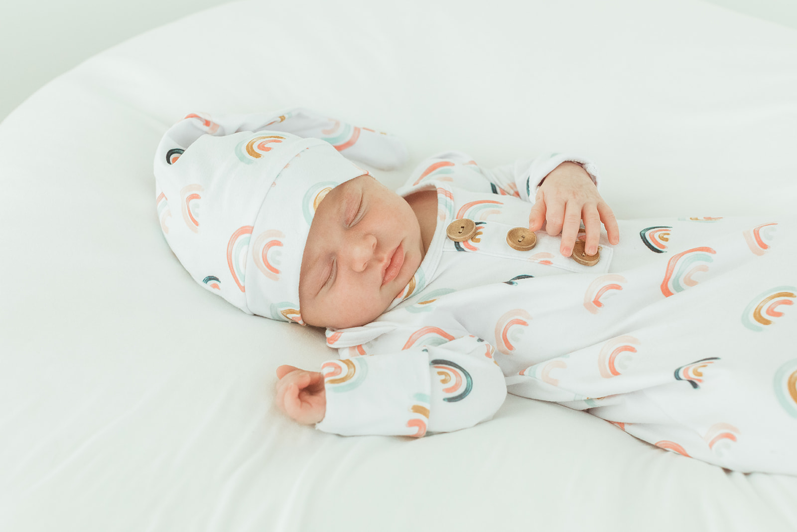 nashville newborn session. photo of sleepy newborn baby girl