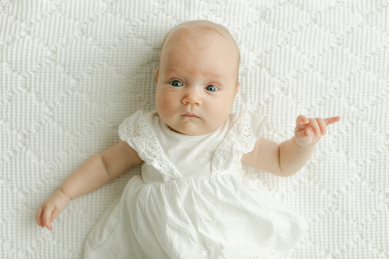 baby Charolette's 3 month milestone session in Nashville, Tennessee.