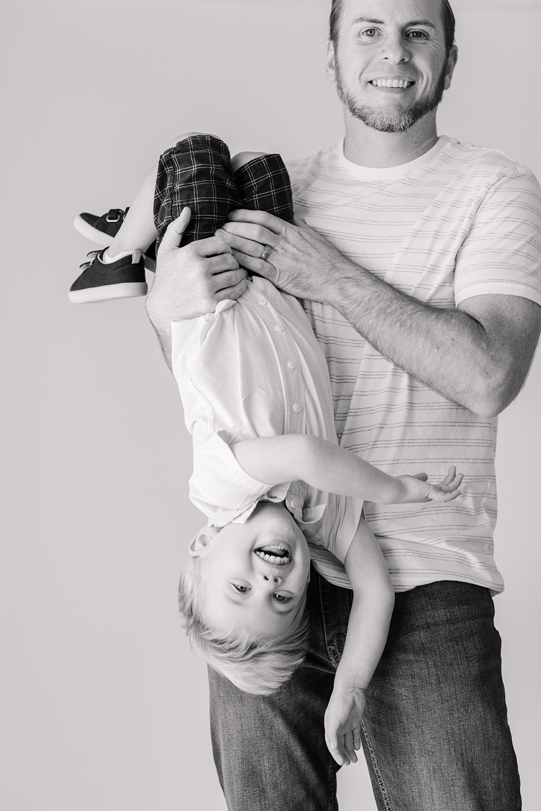 Bode's childhood portrait session in Nashville, Tennessee. Photo of dad with son