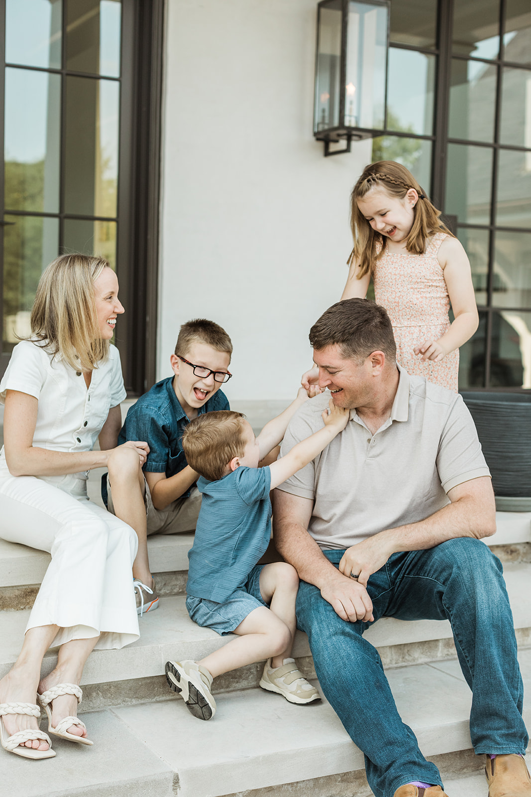 outdoor in-home family session in nashville tennessee
