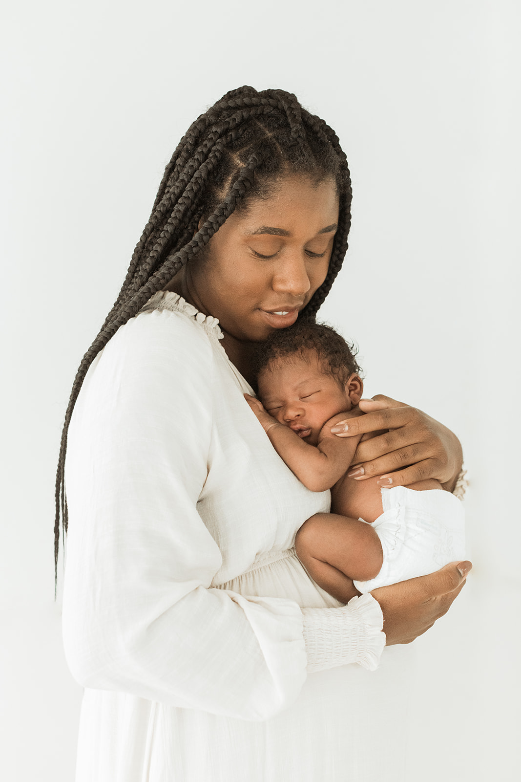 nashville newborn studio photo session. mom and baby boy