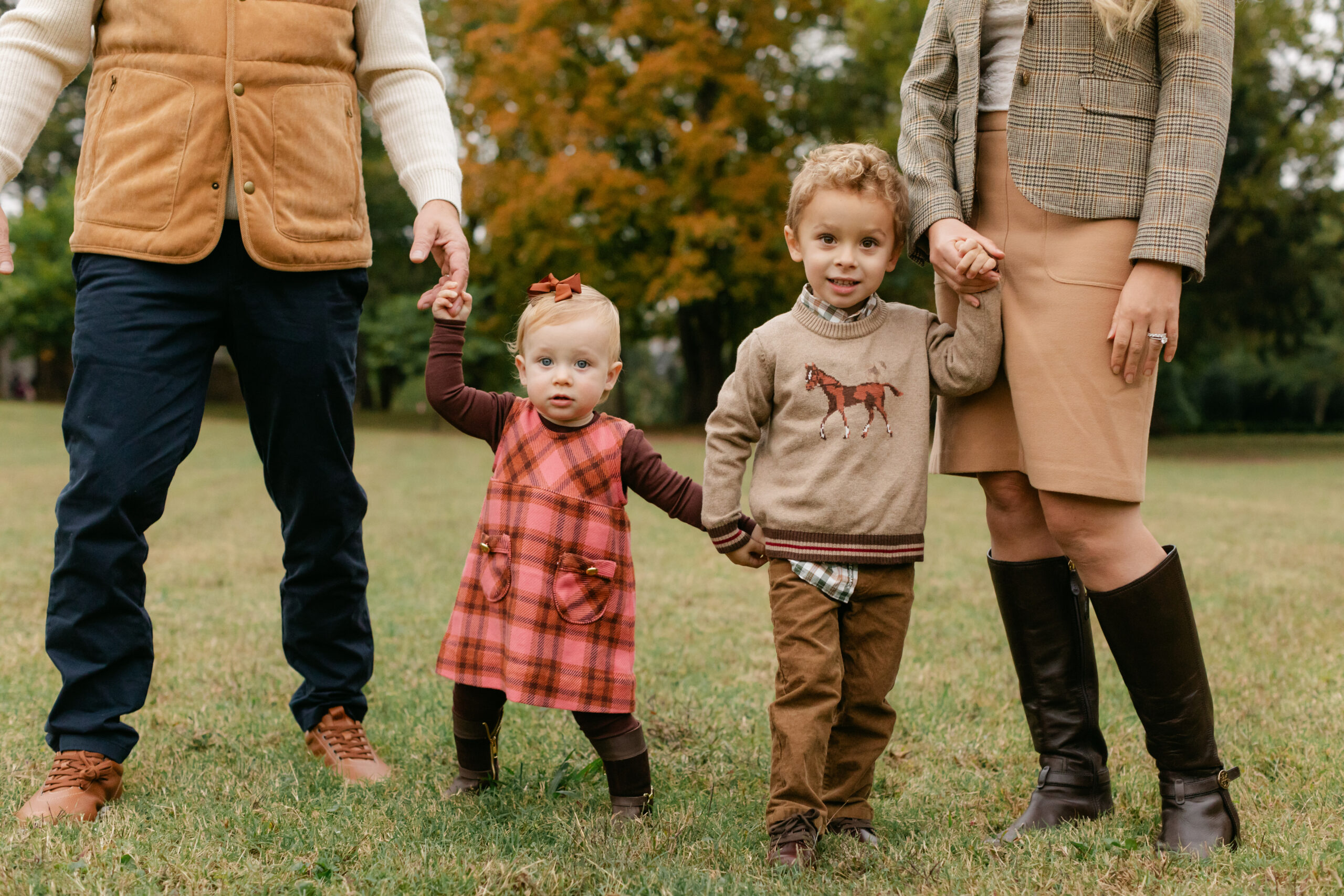 fall family photos at Percy Warner Stairs