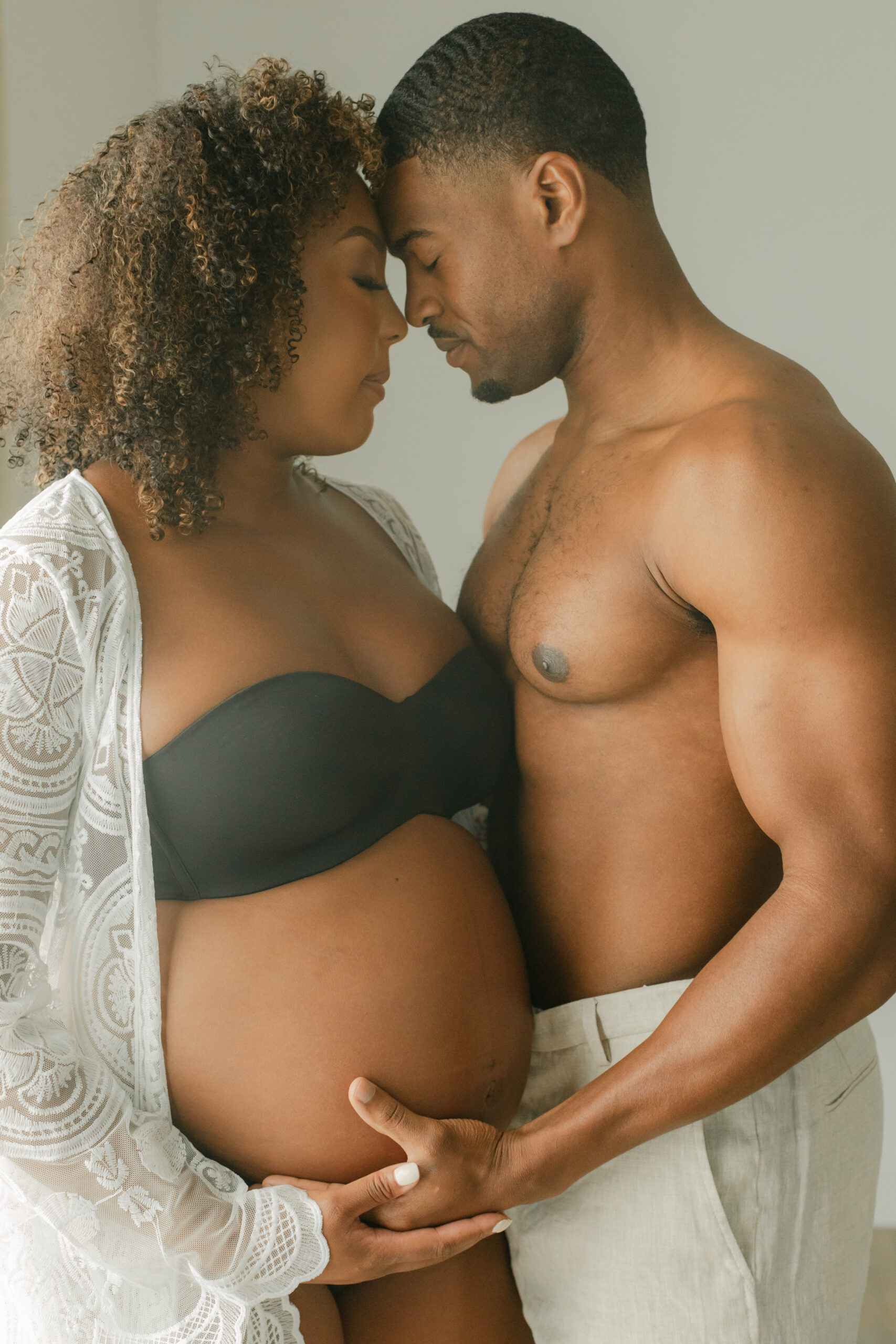 couples photo. moody maternity and body empowerment session