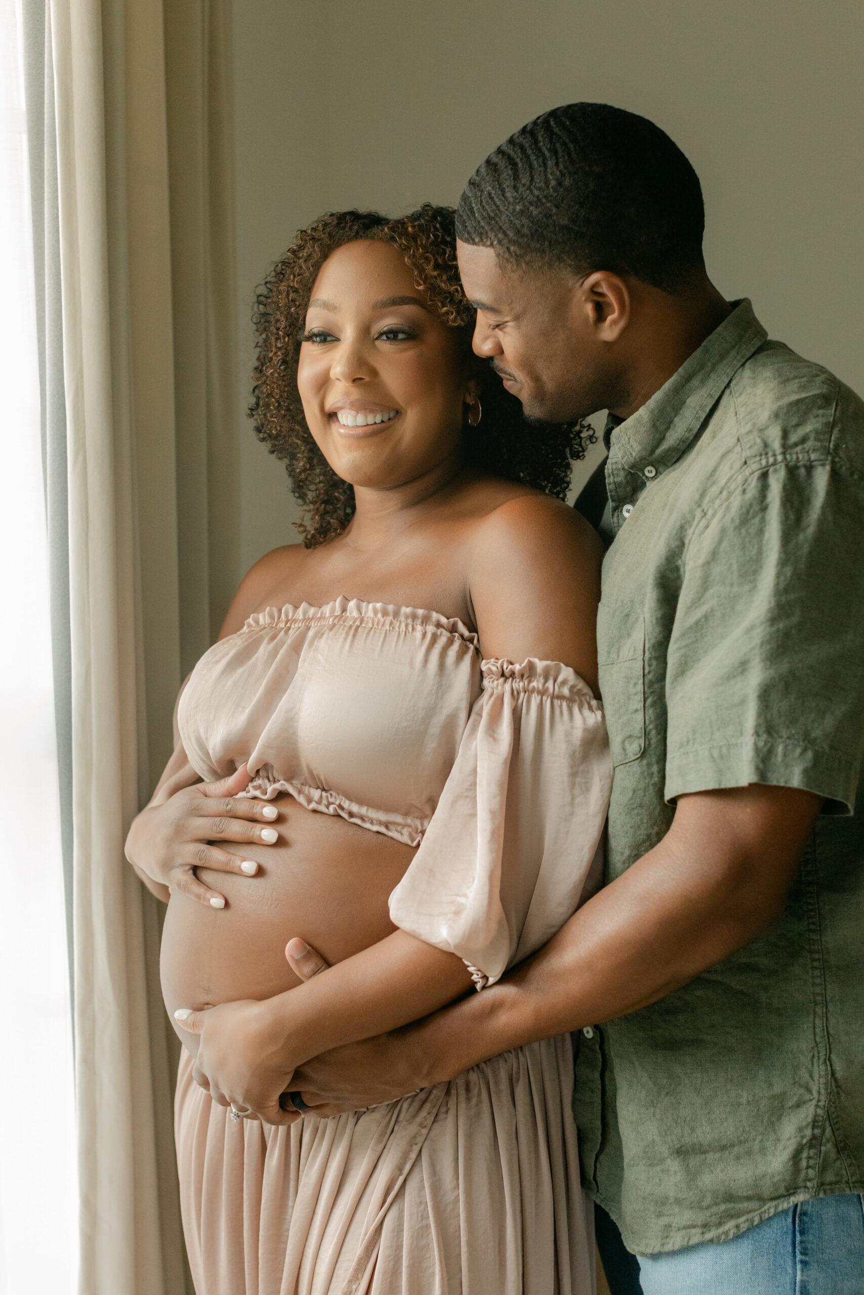 couples photo. moody maternity and body empowerment session