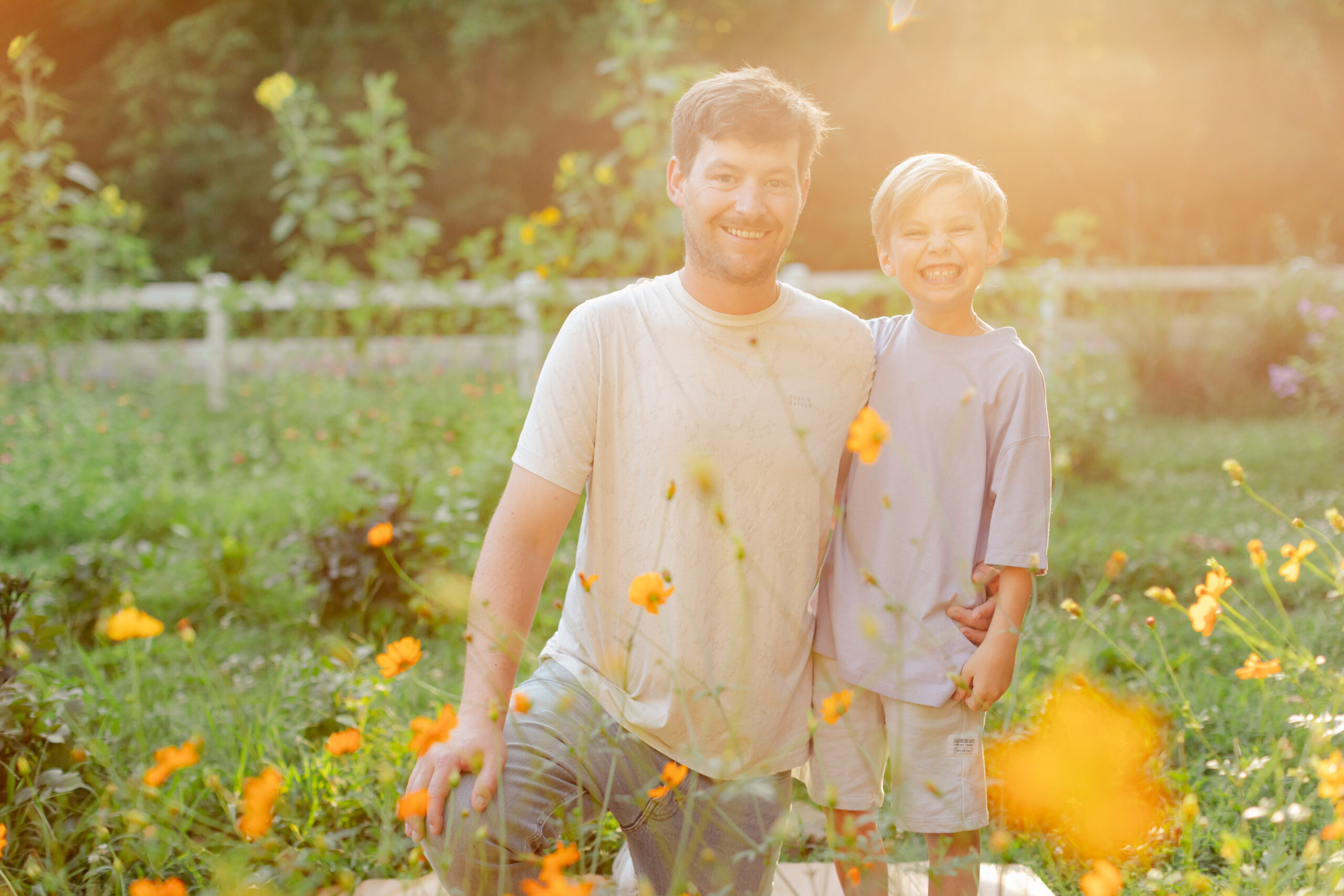 dad and son