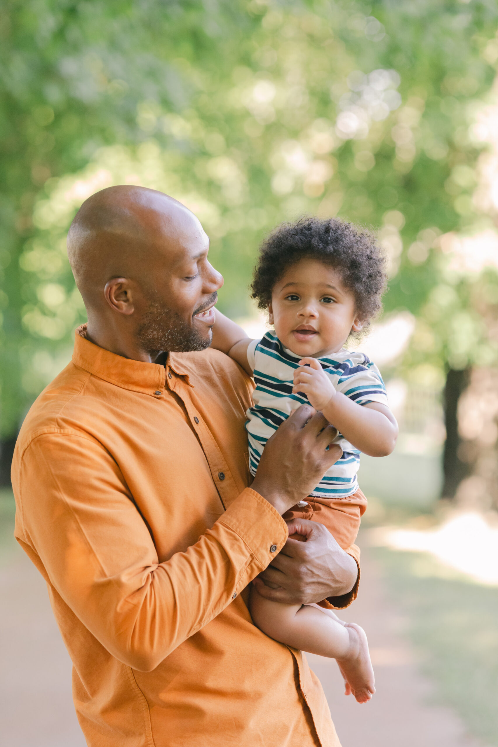 dad and 1 year old son