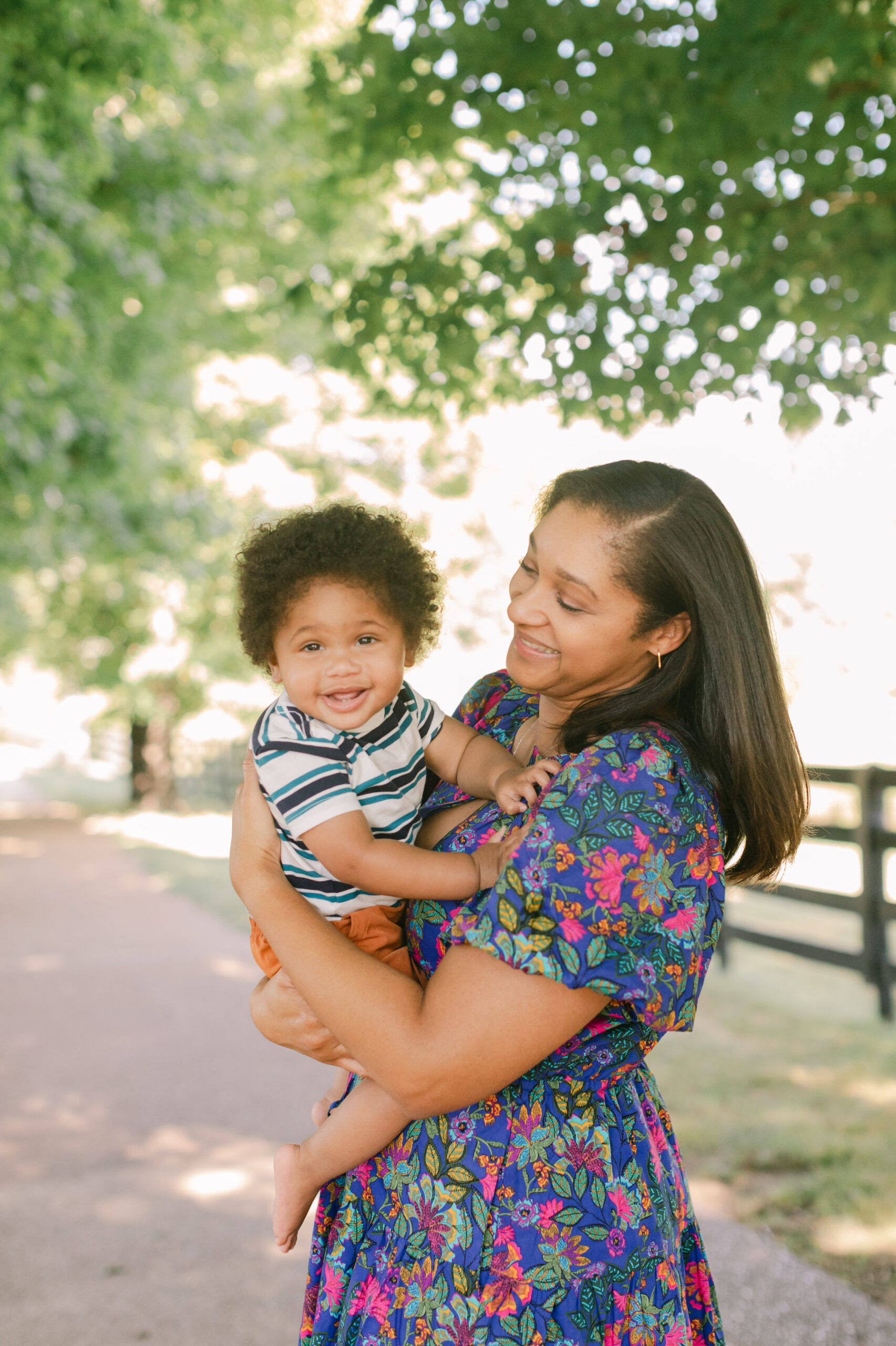 mama and 1 year old son