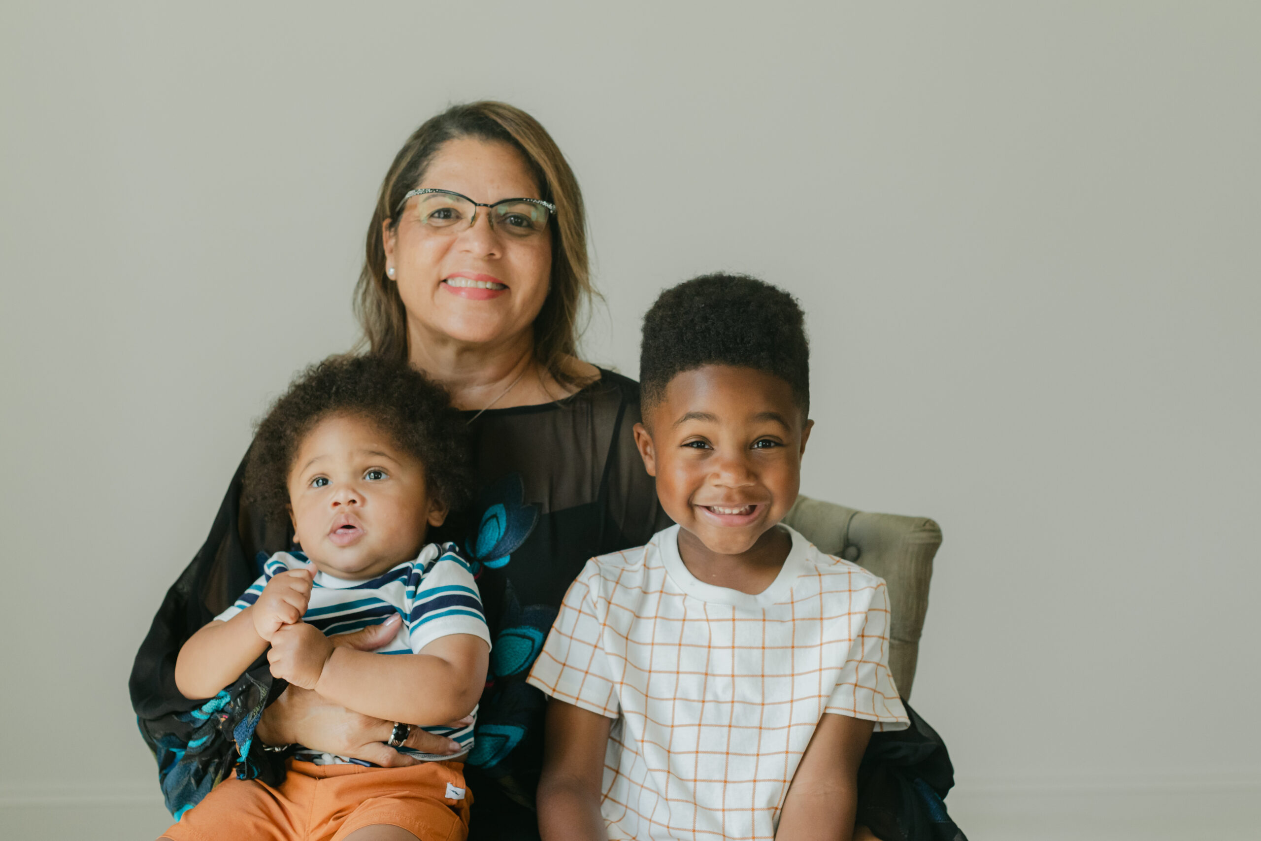 grandma with grandsons