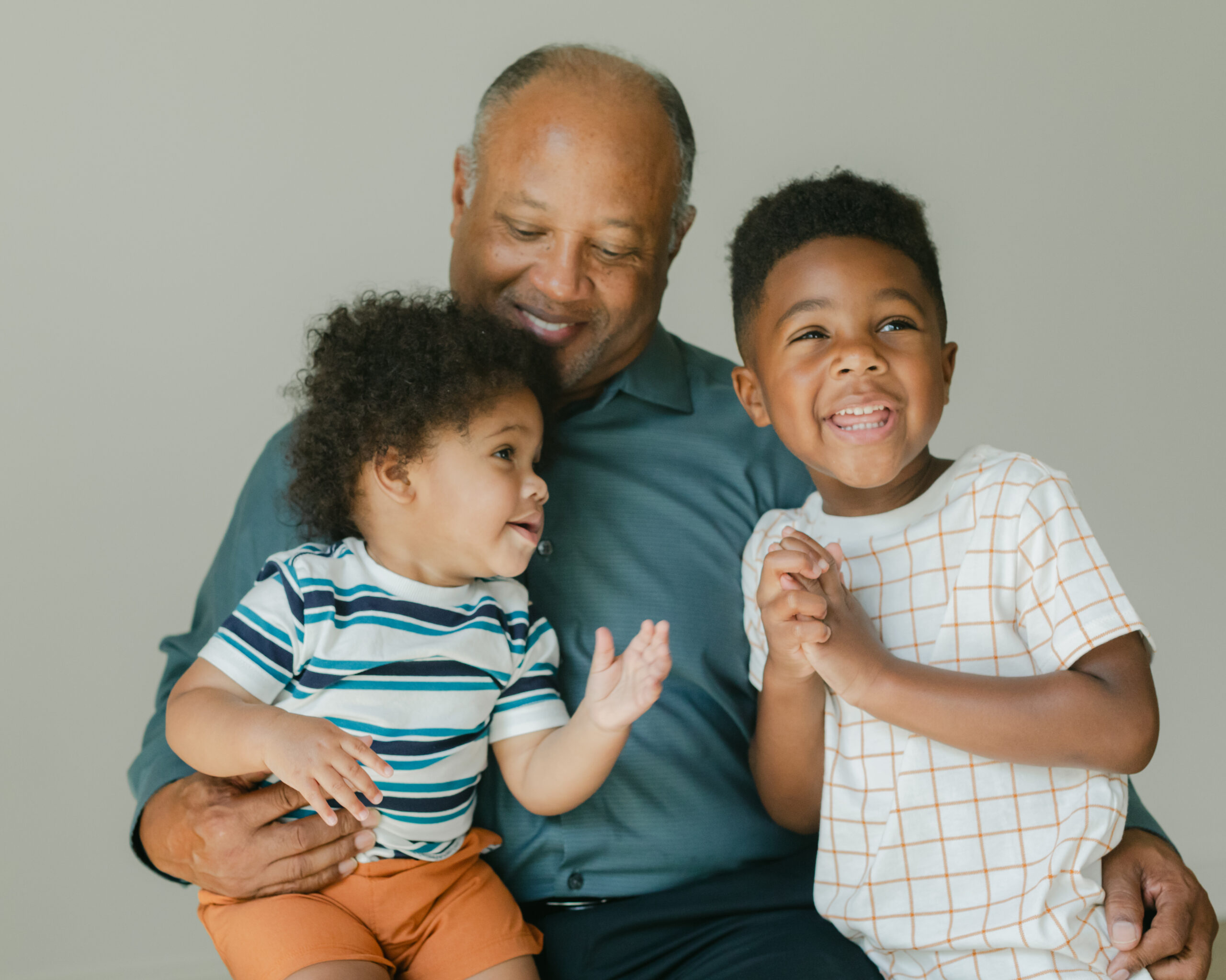 grandpa with grandsons