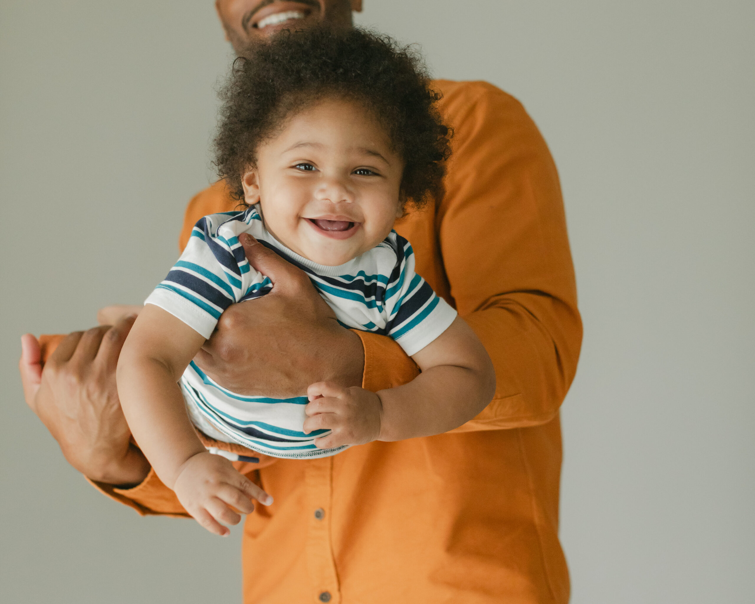 dad and son. baby boy's 1 year milestone session