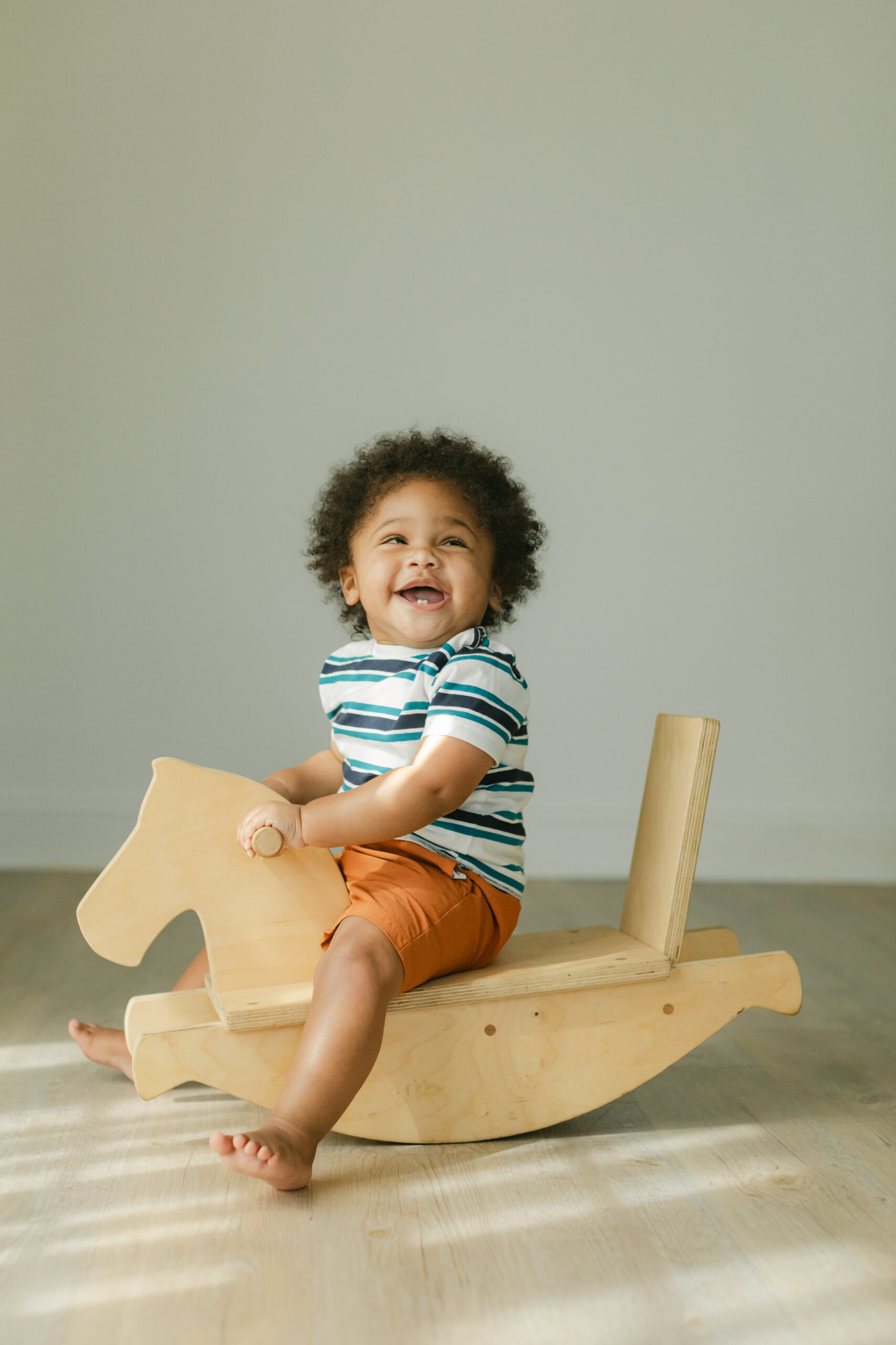 baby boy's 1 year milestone session