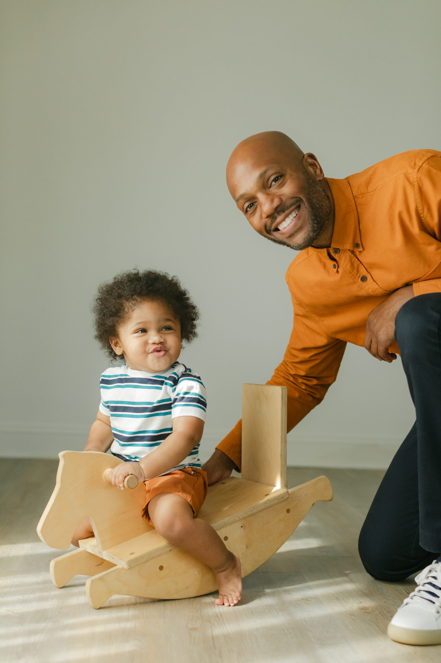 dad and son. baby boy's 1 year milestone session