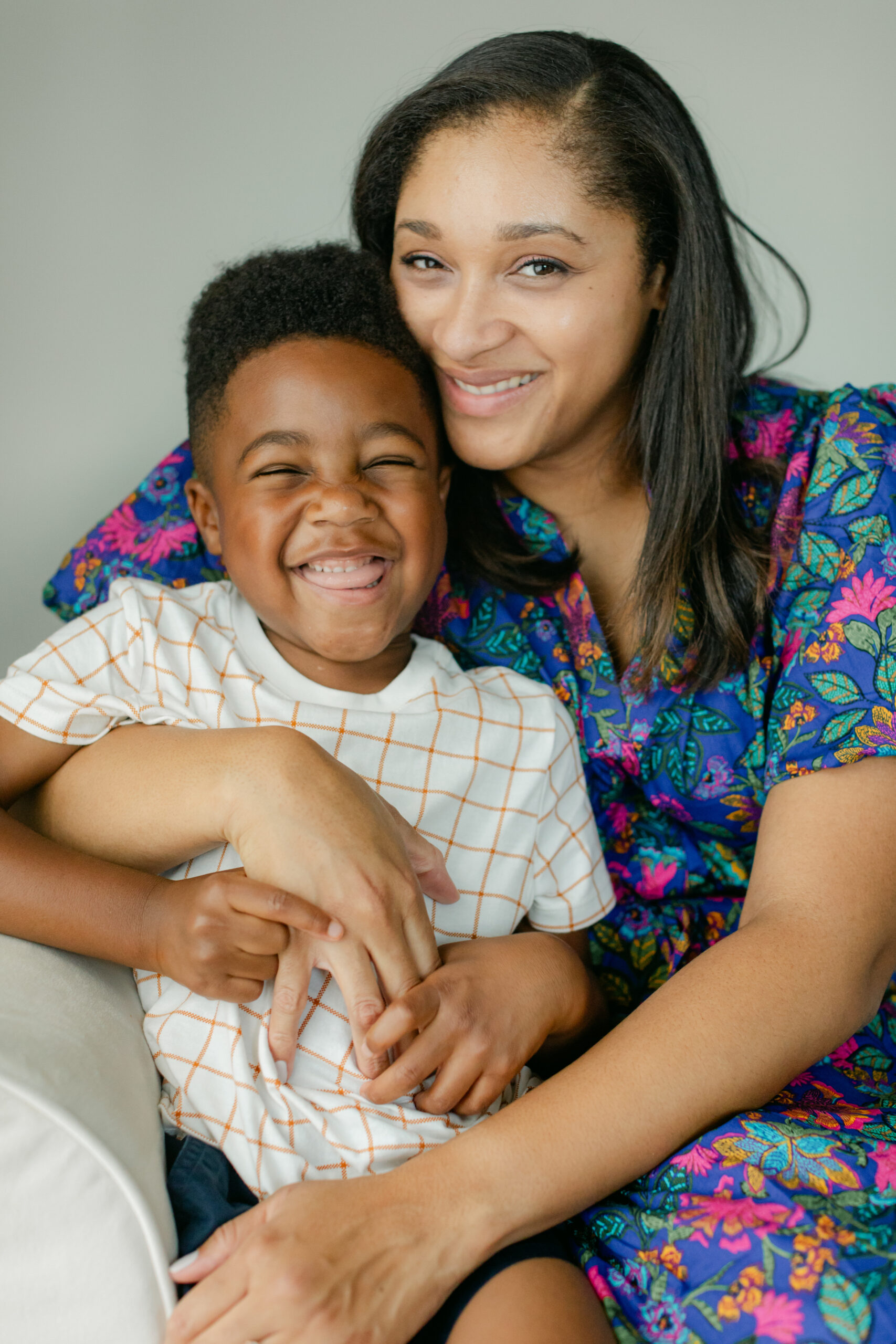 mom and son. baby boy's 1 year milestone session