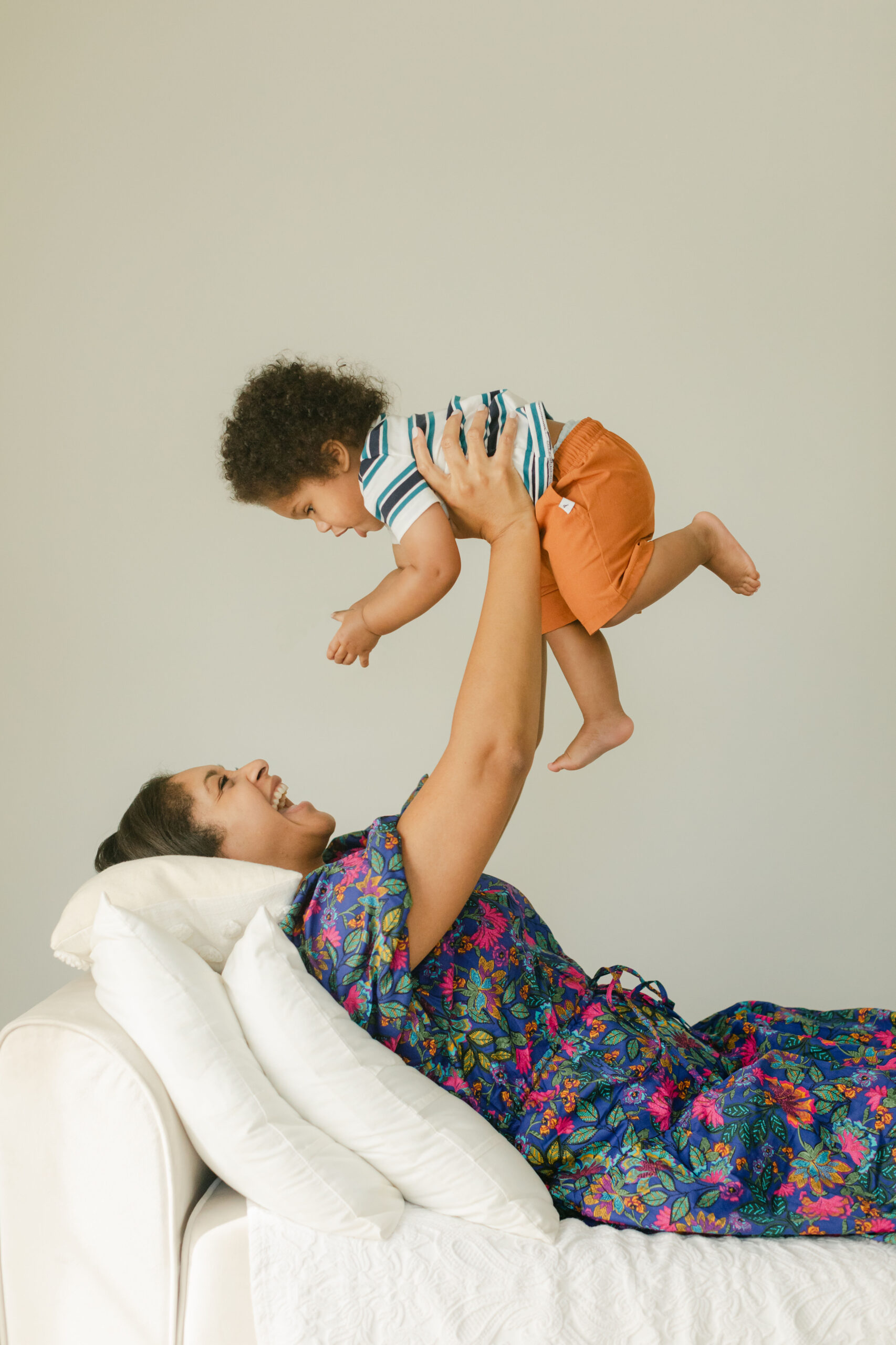 baby boy and mom. baby boy's 1 year milestone session