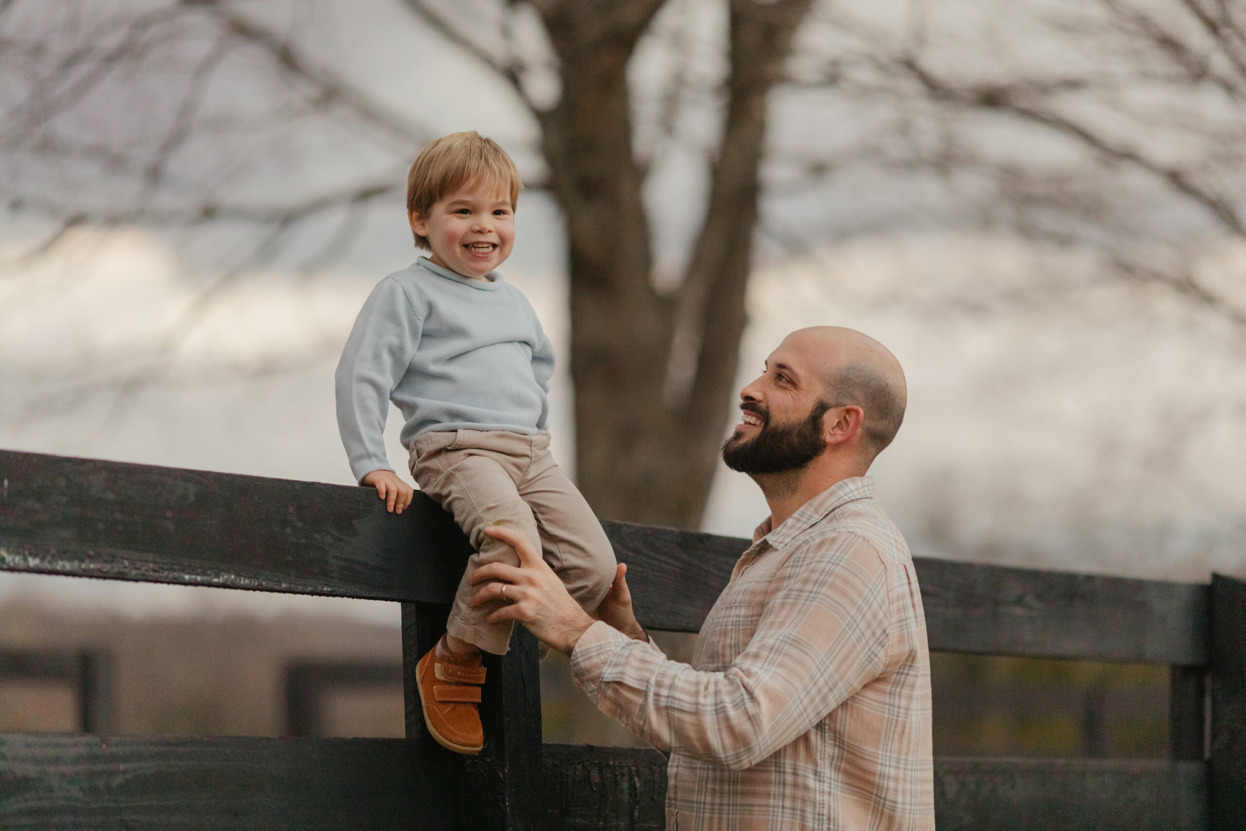 dad and son. outdoor family photos