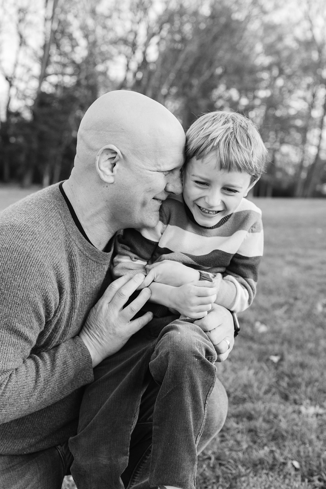 dad and son during outdoor family photos