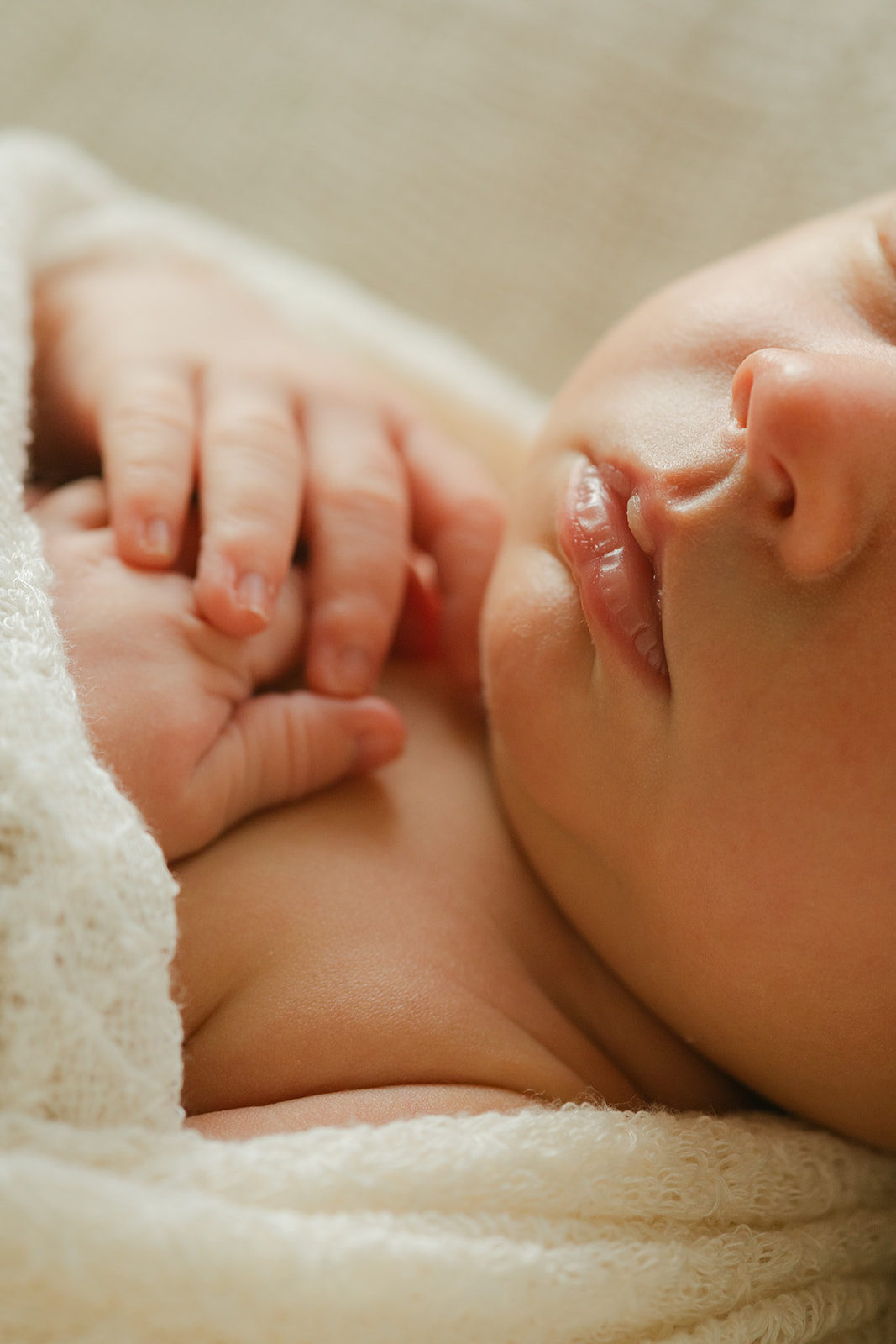 newborn photo session in nursery