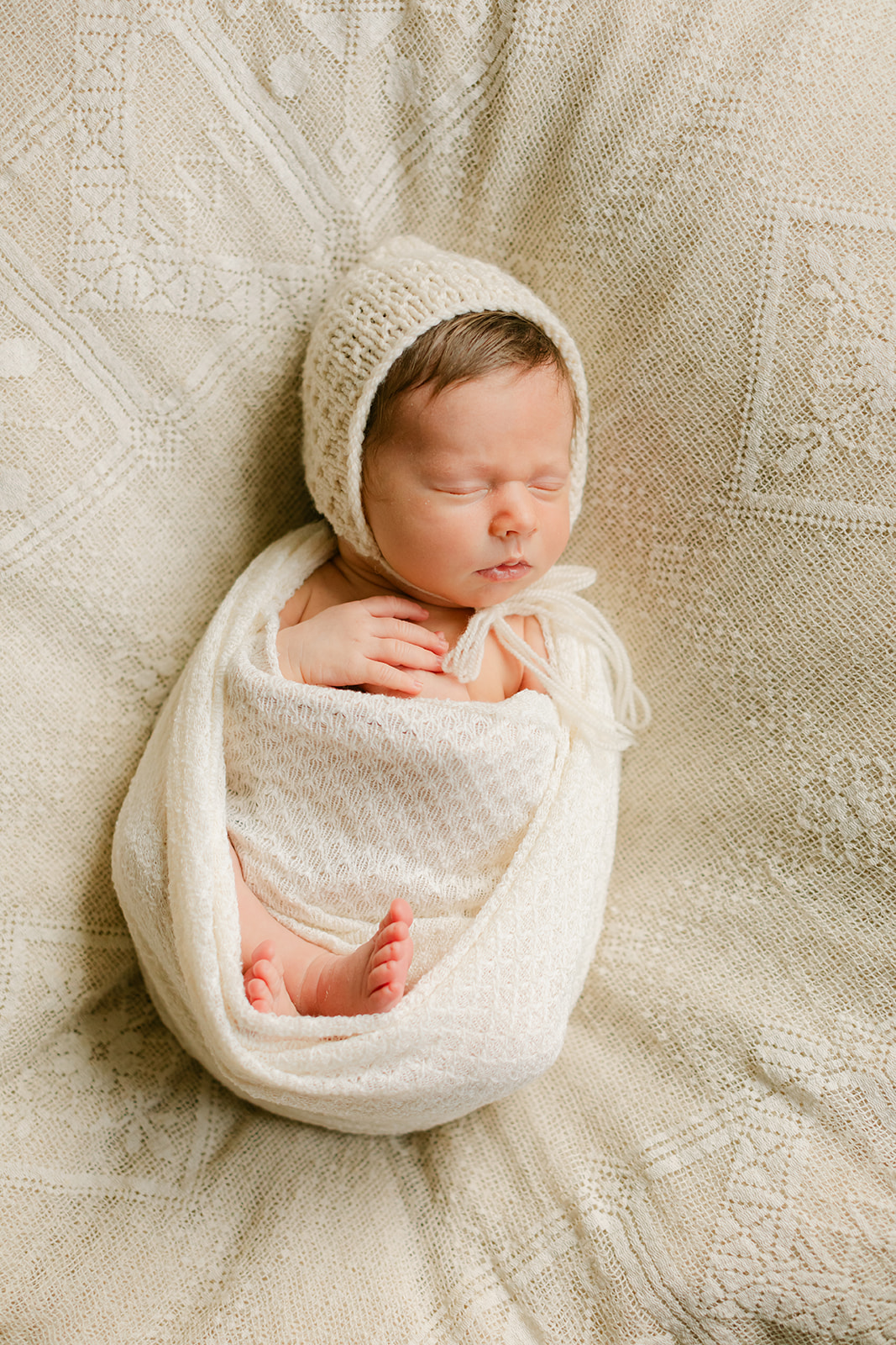 newborn photo session in nursery