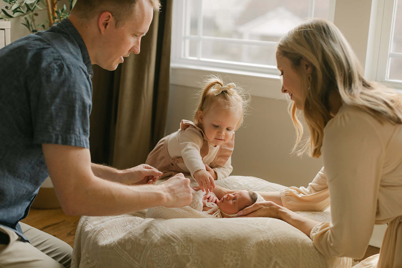 newborn session in nursery