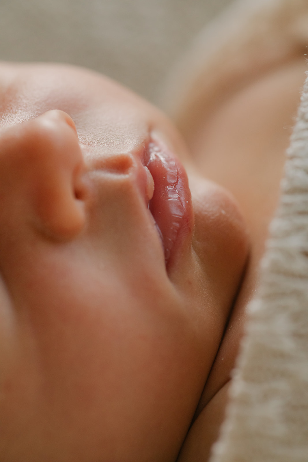 newborn photo session in nursery