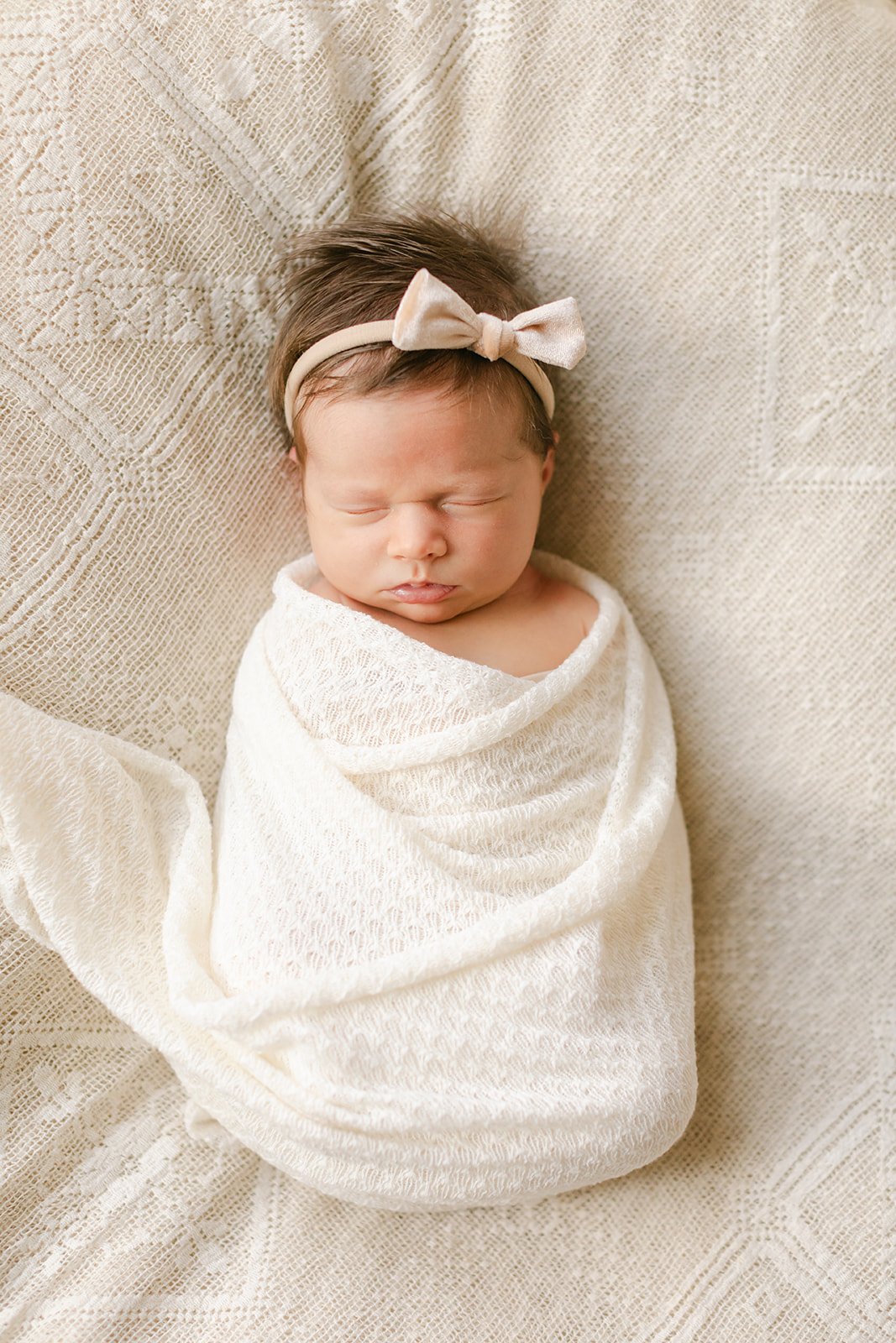 newborn photo session in nursery