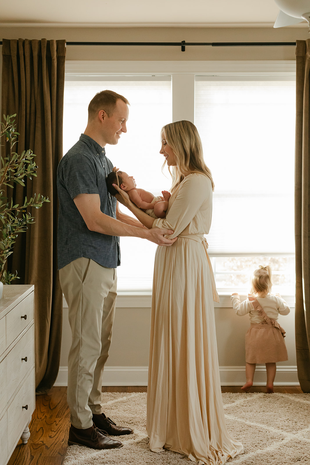 family photo during newborn photo sessions