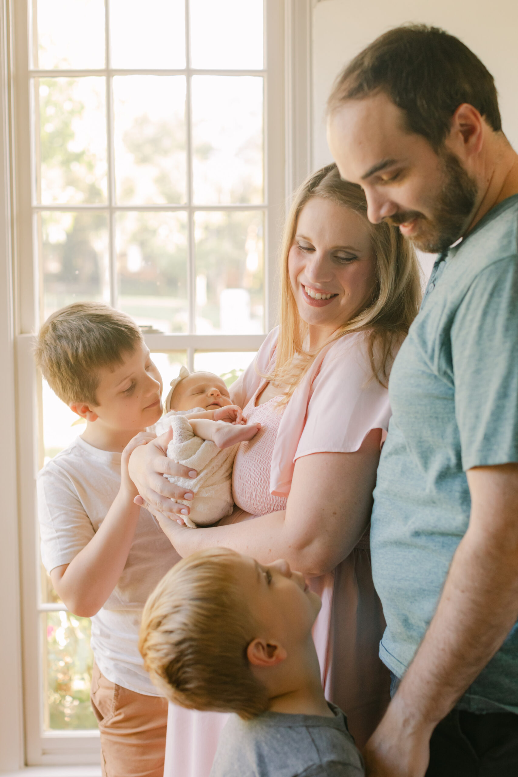 family photo during newborn session