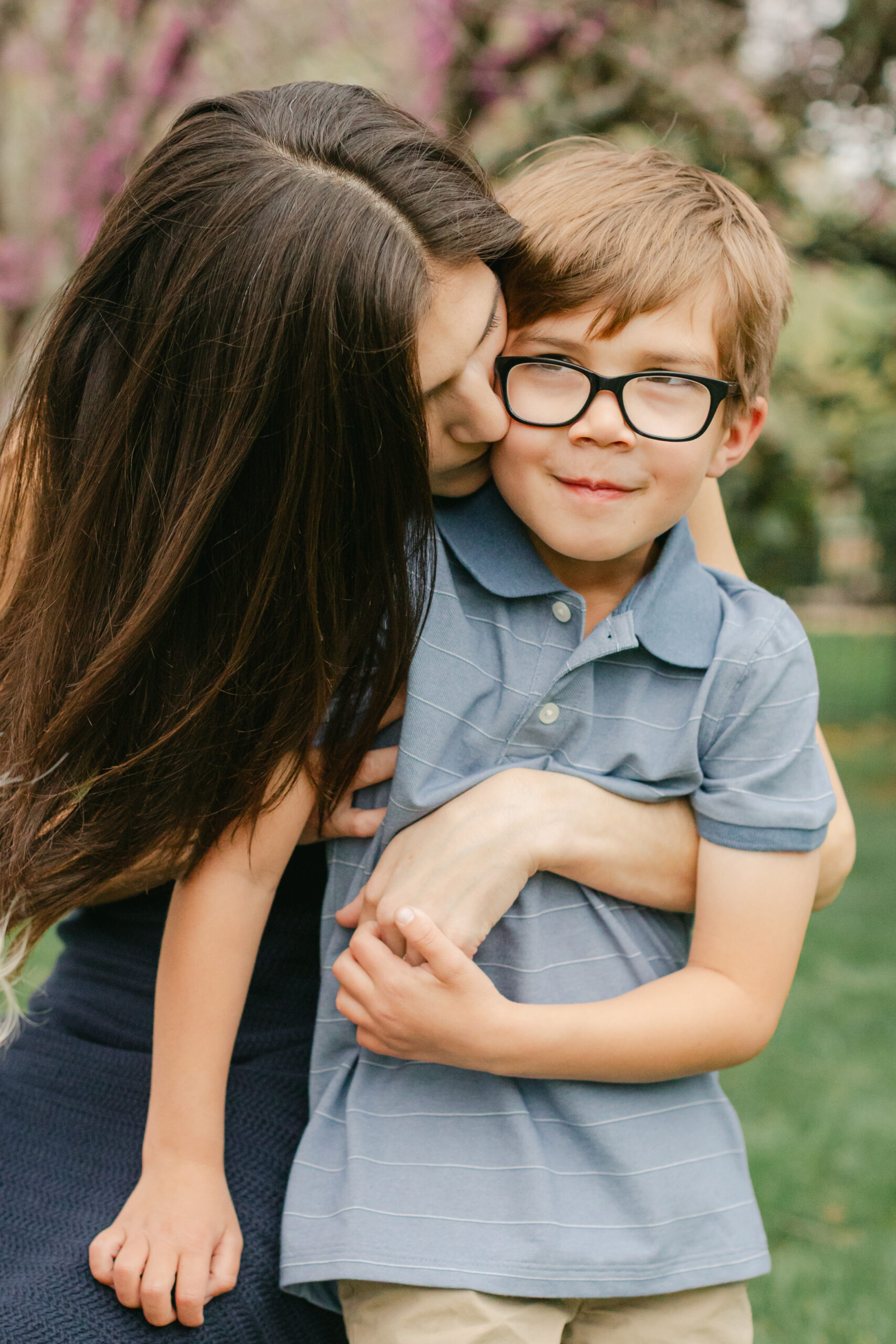 mama and son. outdoor spring family photos. 