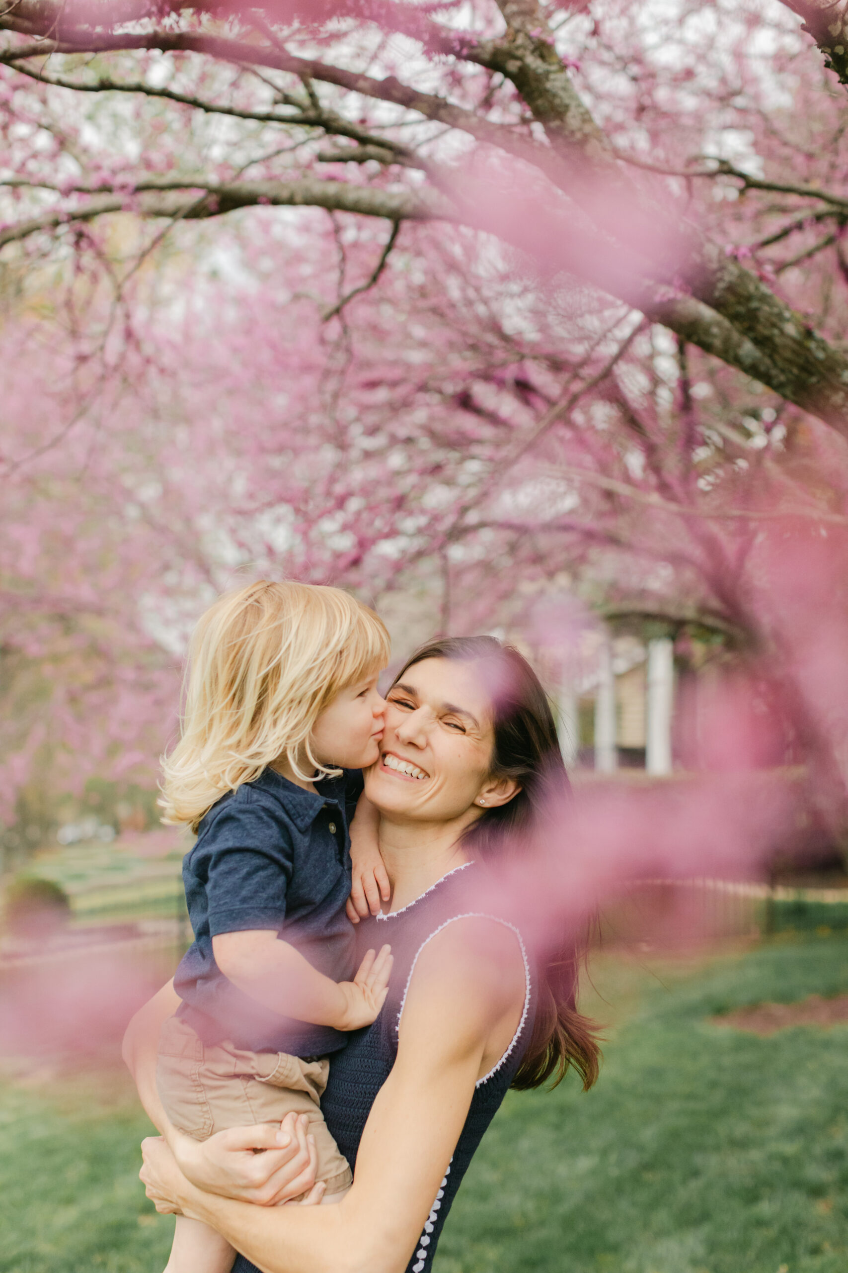 mama and son. outdoor spring family photos. 