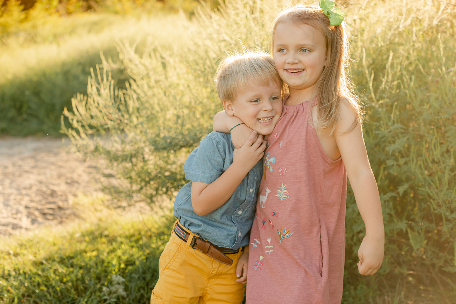 siblings summer photo
