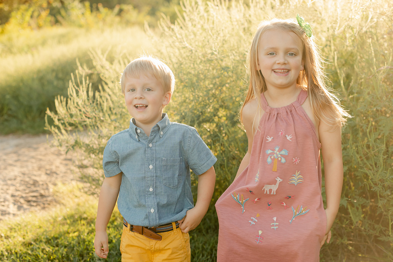 siblings summer photo
