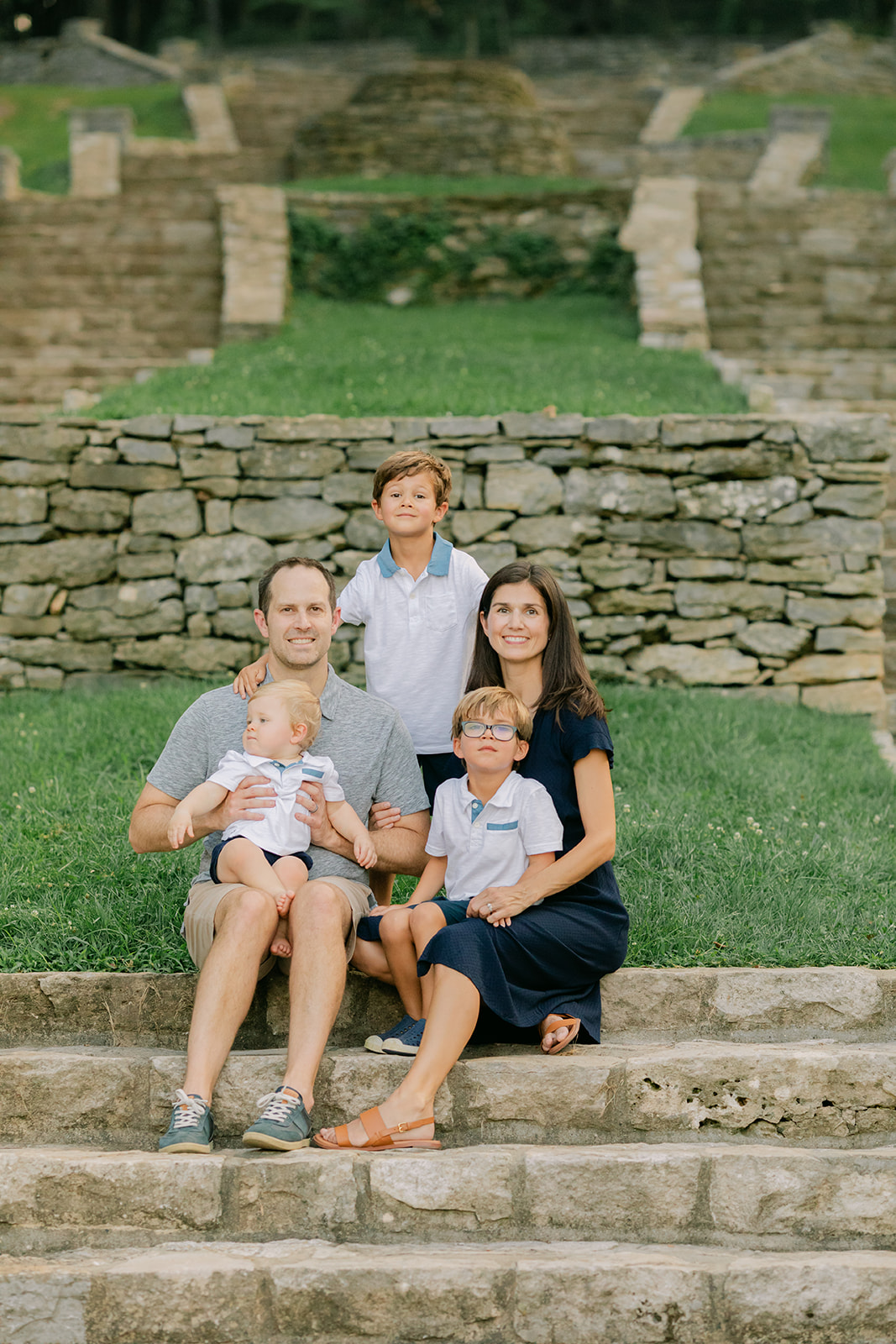 family photo (parents and their three little boys)