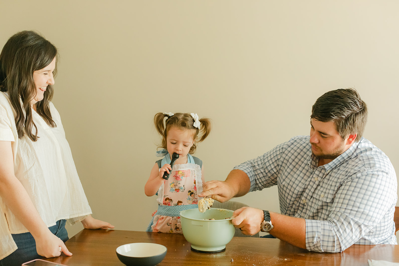 in home baking family session