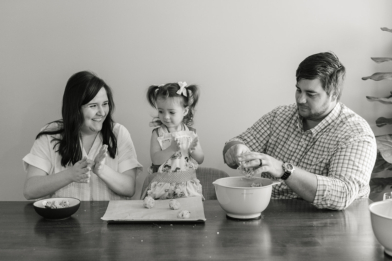 in home baking family session