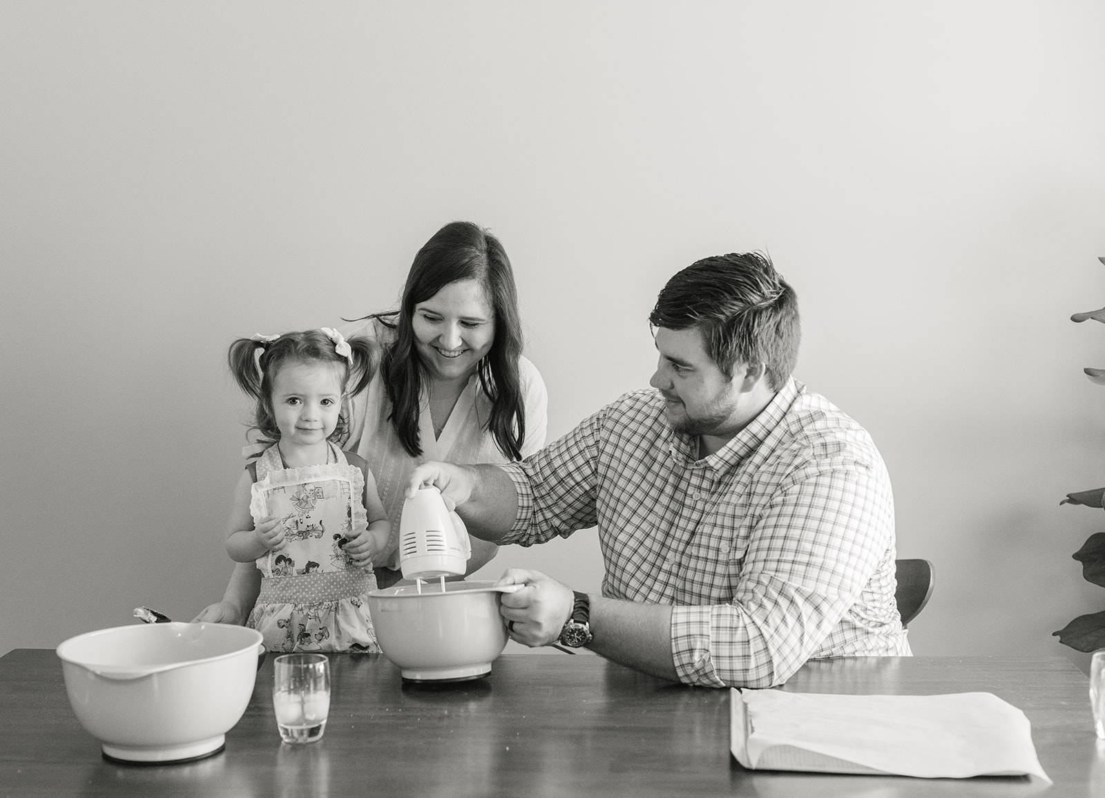 in home baking family session