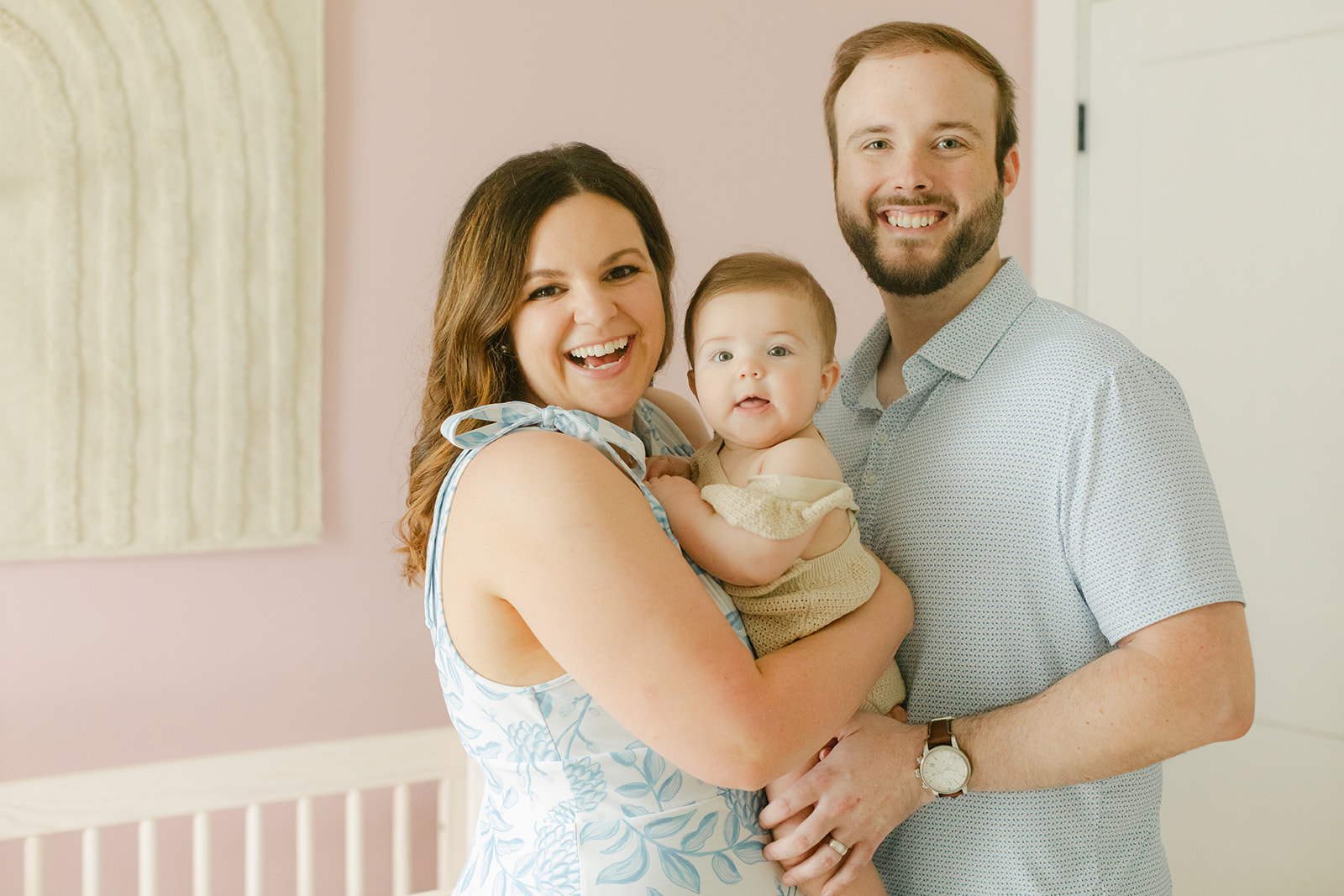 parents and 6 month old daughter 