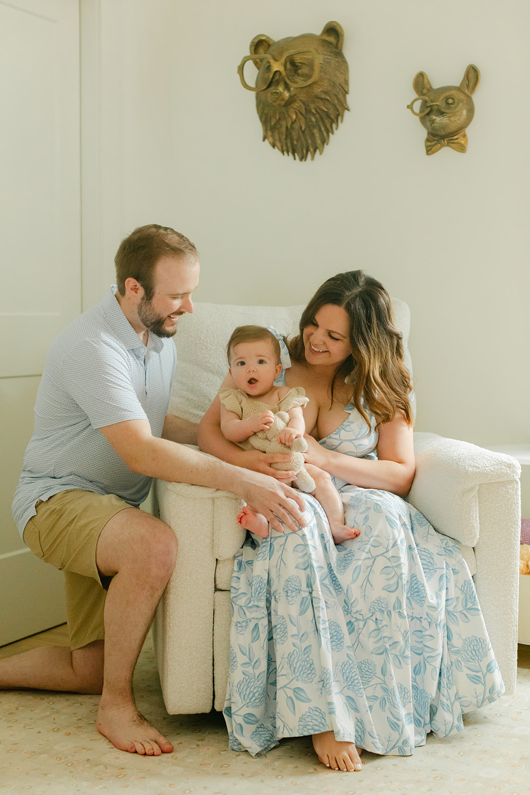 parents and 6 month old daughter 
