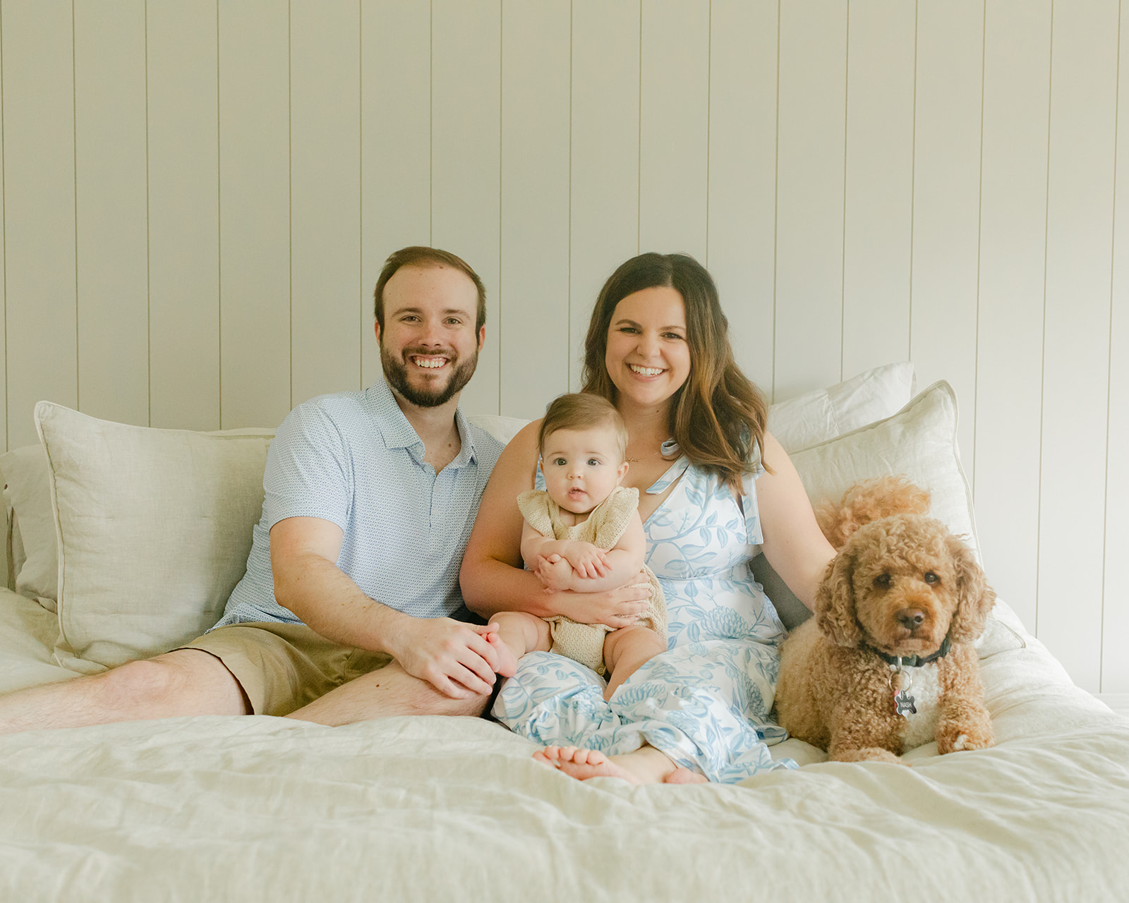 parents and 6 month old daughter 