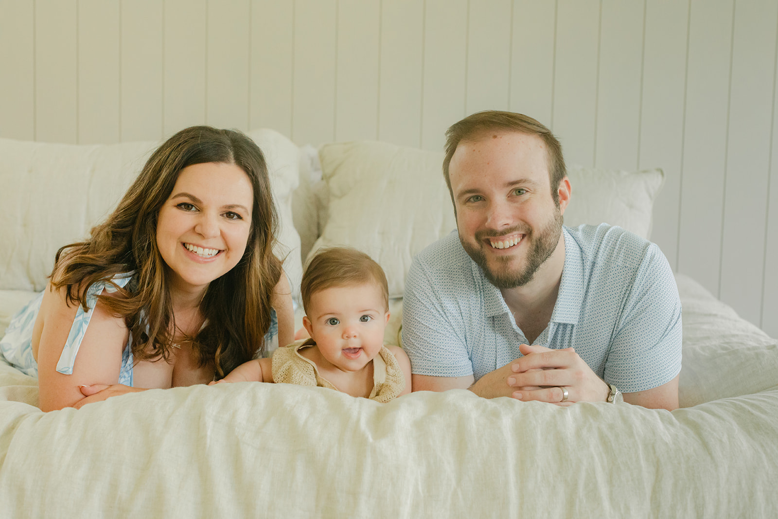 parents and 6 month old daughter 