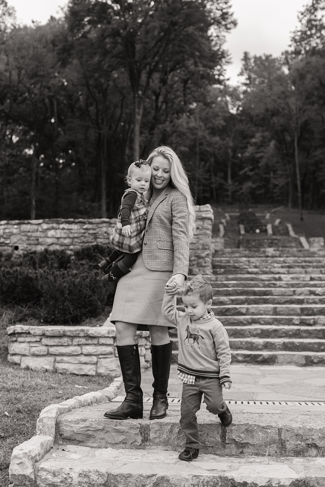 mama and her two little ones (daughter and son)