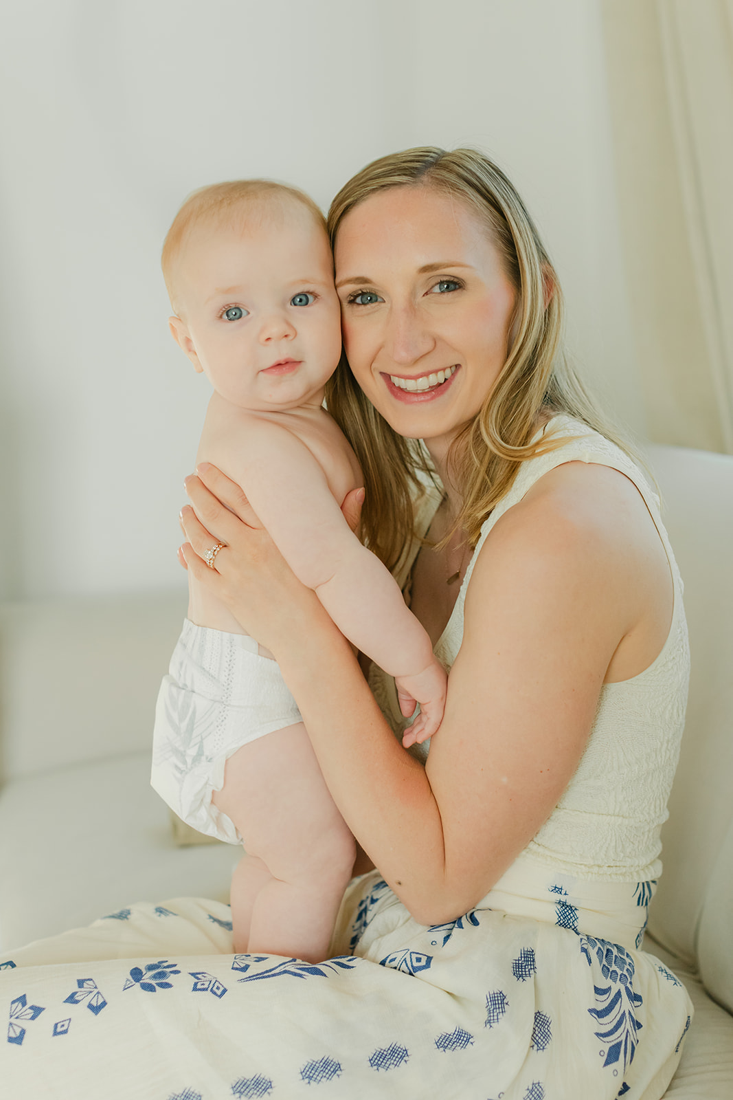 mom and 6 month old boy